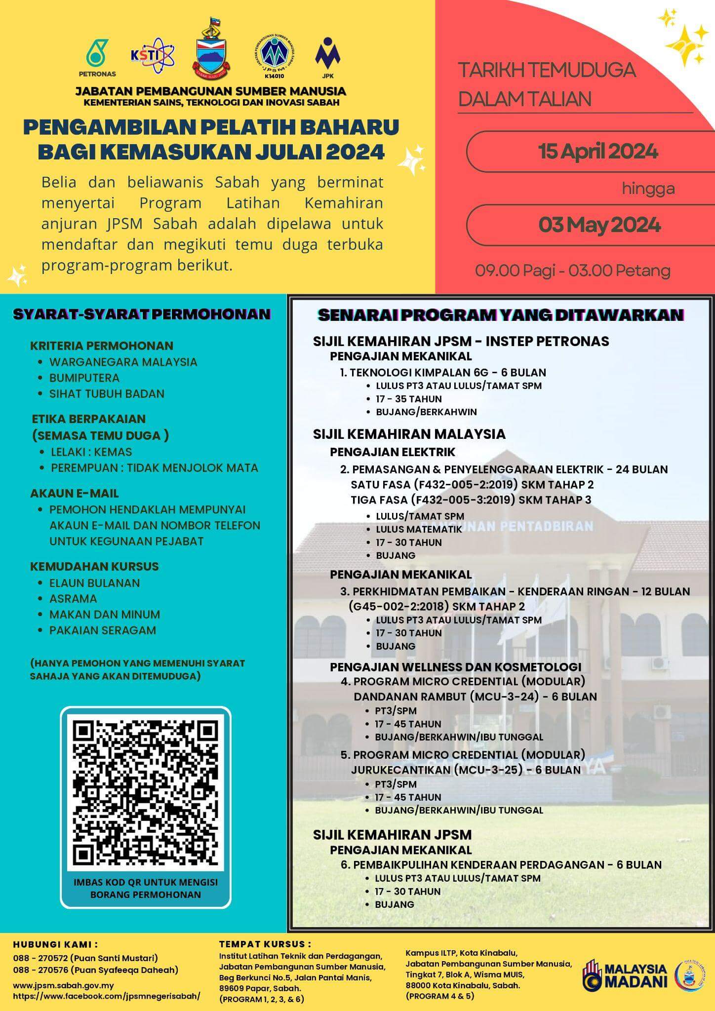 Pengambilan Pelatih Baharu ILTP Anjuran JPSM