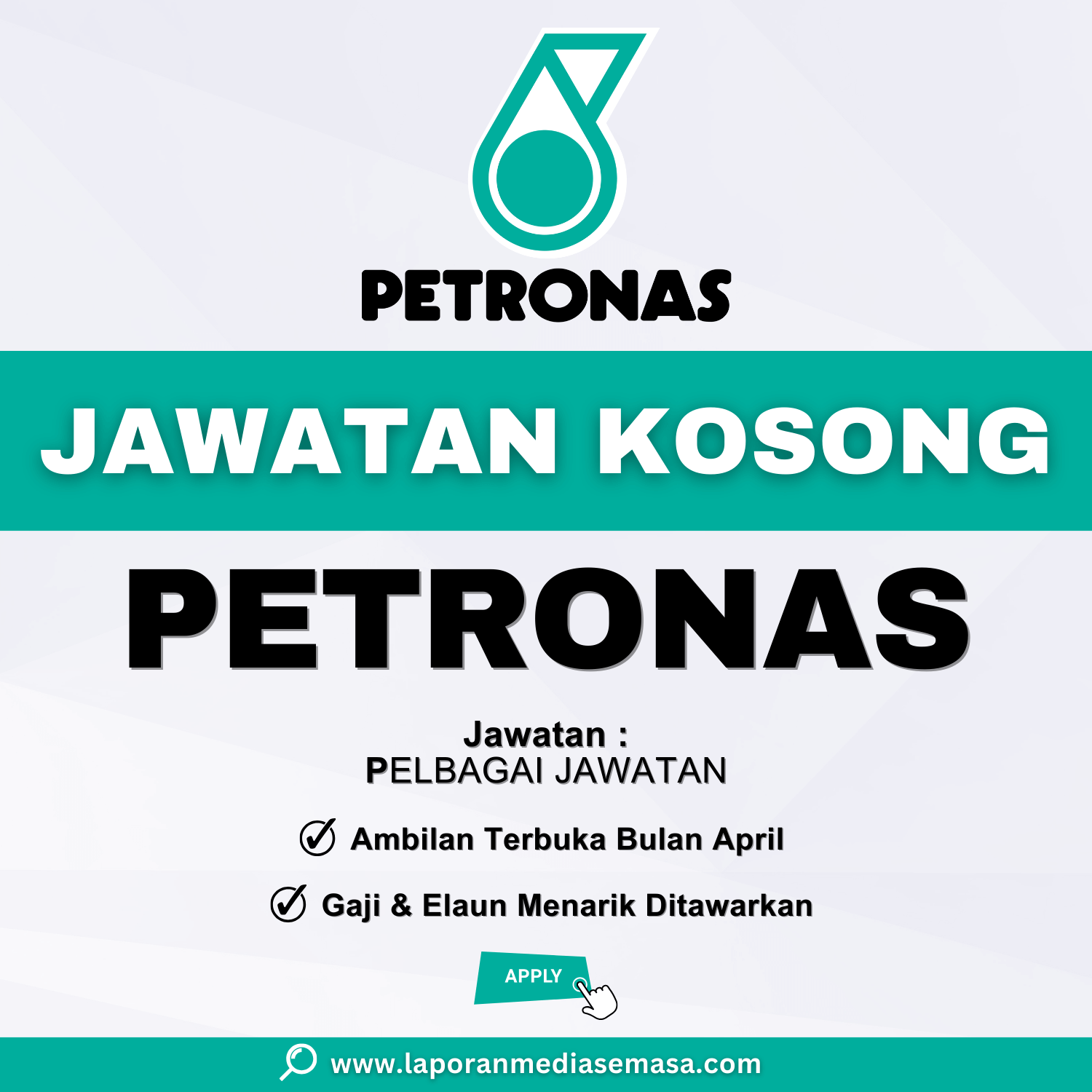 Permohonan Jawatan Kosong PETRONAS