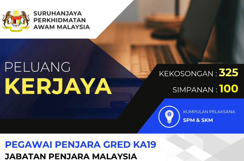 Jawatan Kosong Jabatan Penjara Malaysia