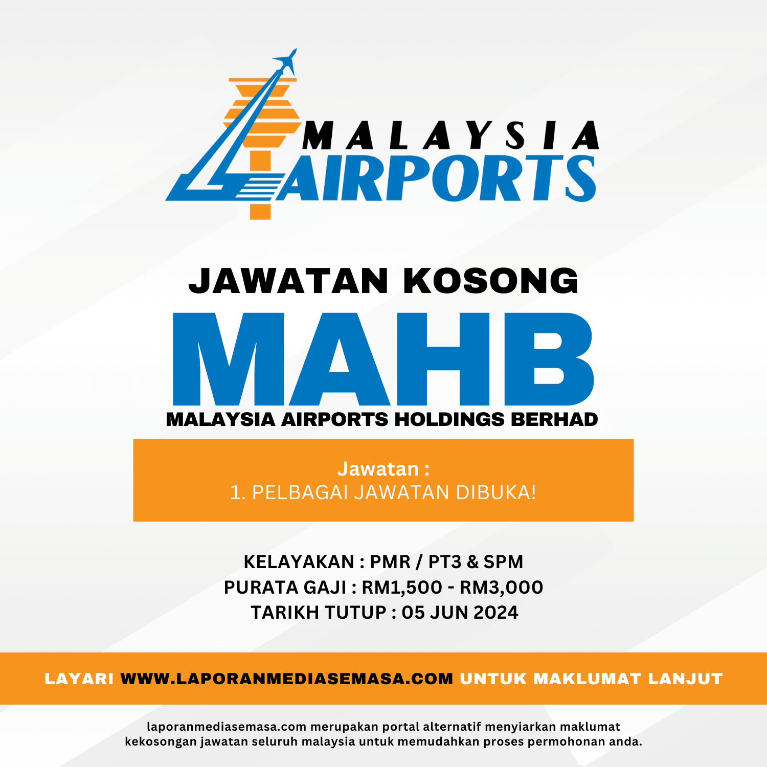 Jawatan Kosong MAHB