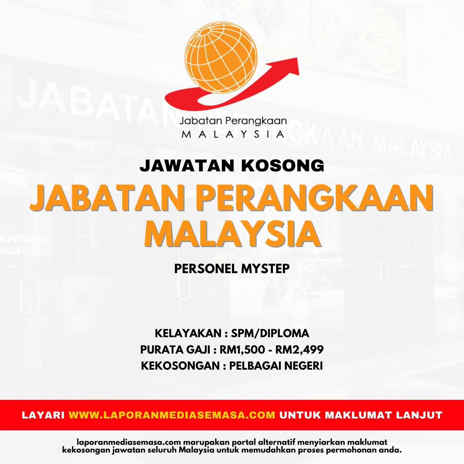 Jawatan Kosong Jabatan Perangkaan Malaysia