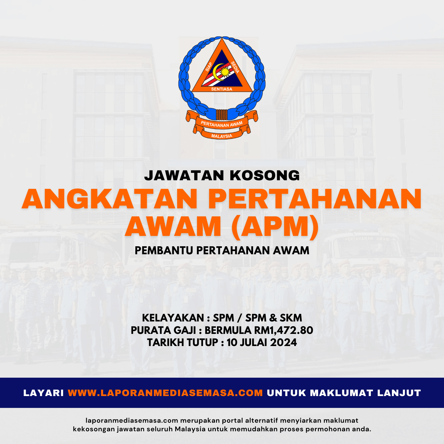 Permohonan Jawatan Kosong APM