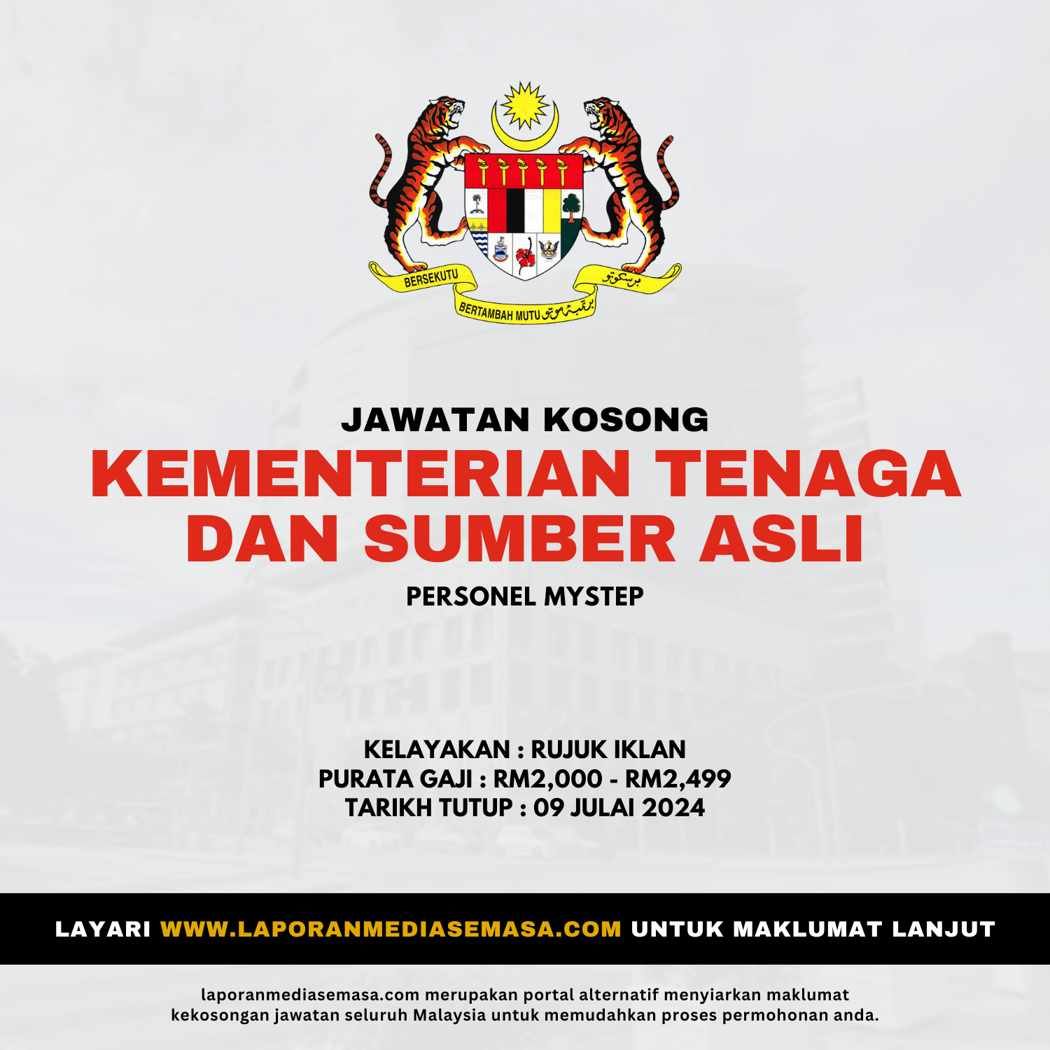 Permohonan Jawatan Kosong KETSA